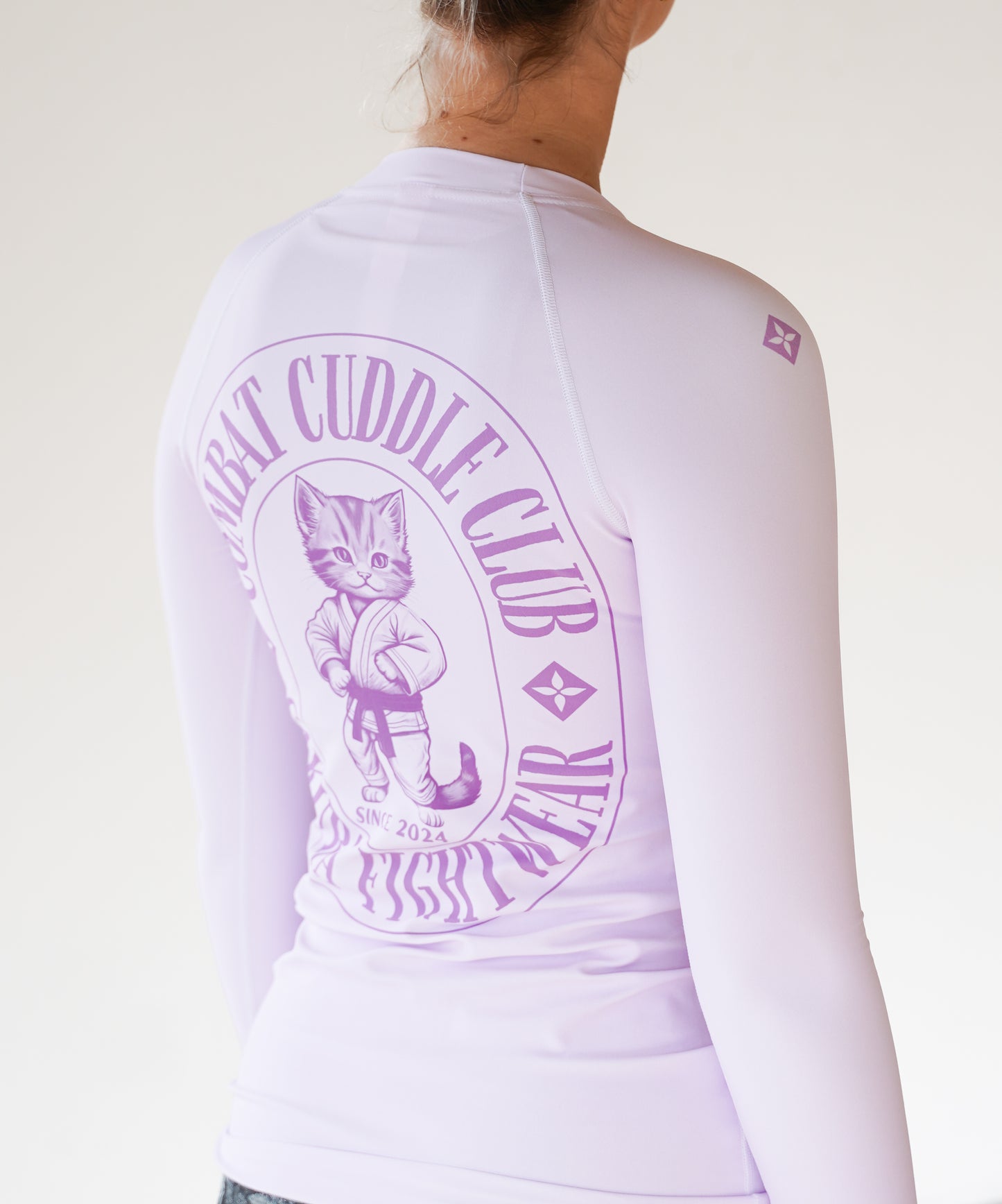 Combat Cuddle Kitten Long Sleeve Rash Guard