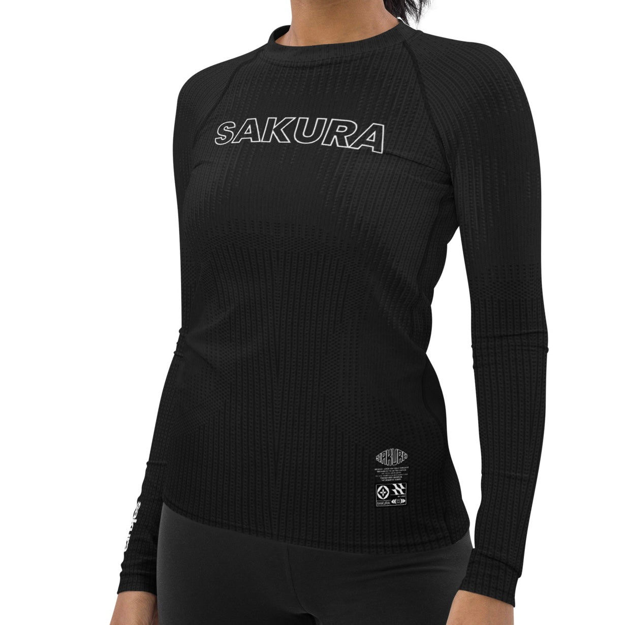 Zenith Black Long Sleeve Rash Guard