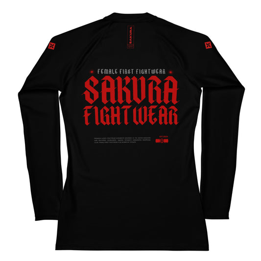 Rose Thorn Long Sleeve Rash Guard