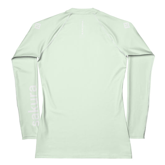 Sakura Mint Long Sleeve Rash Guard