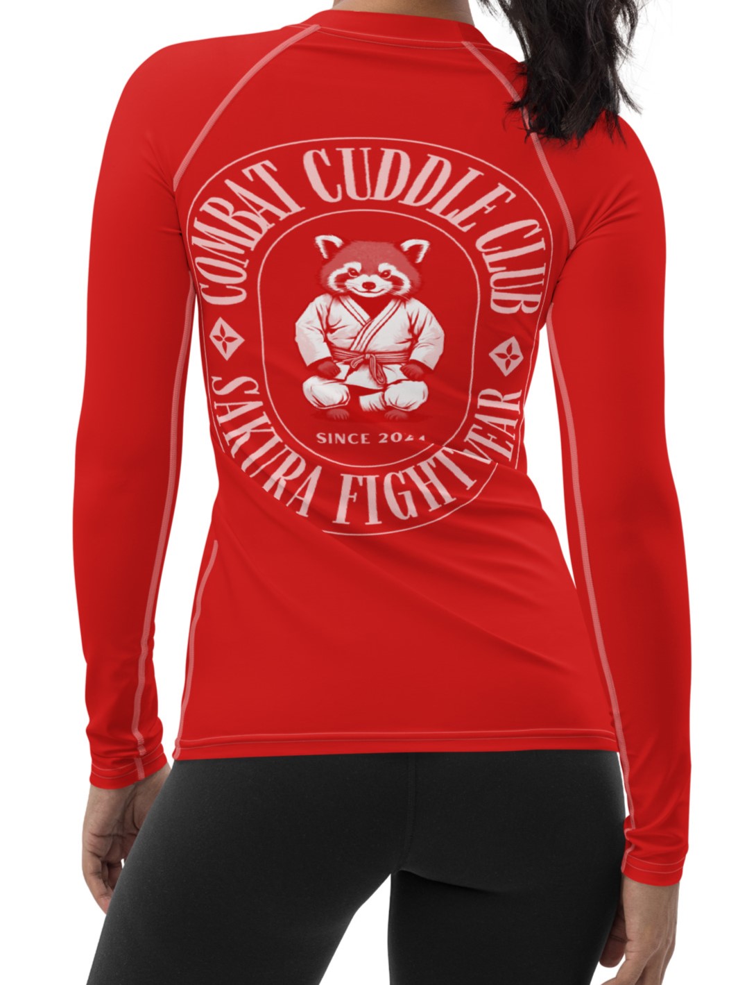Combat Cuddle Red Panda Long Sleeve Rash Guard