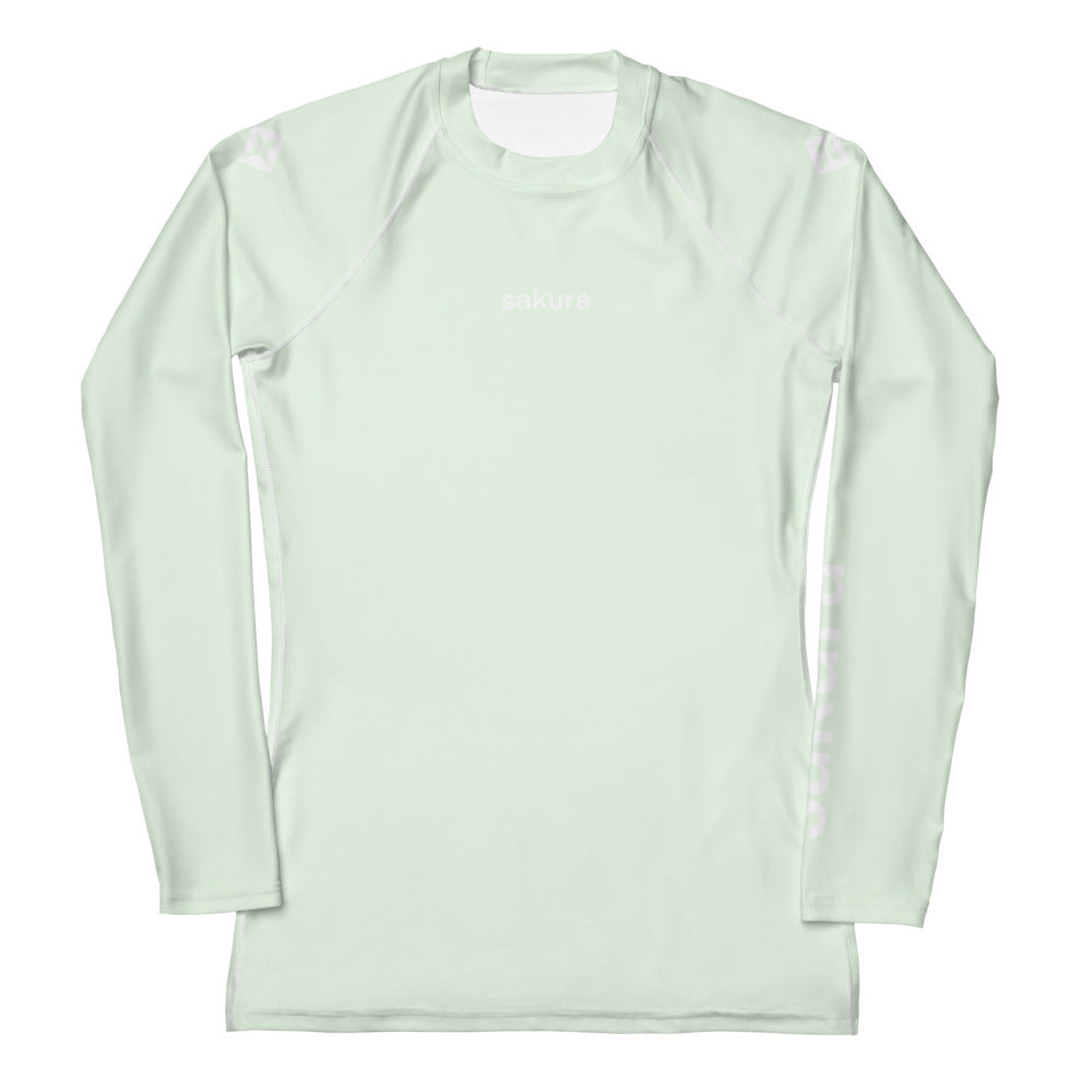 Sakura Mint Long Sleeve Rash Guard