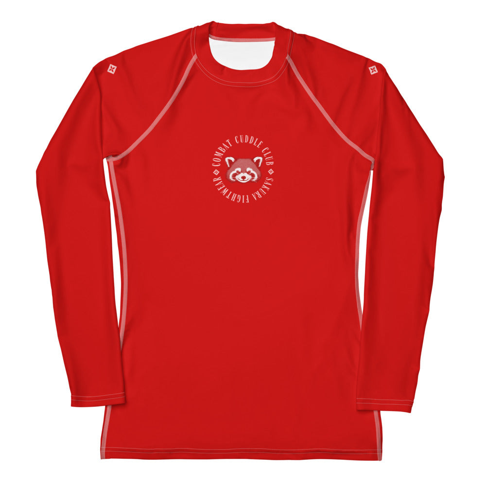 Combat Cuddle Red Panda Long Sleeve Rash Guard
