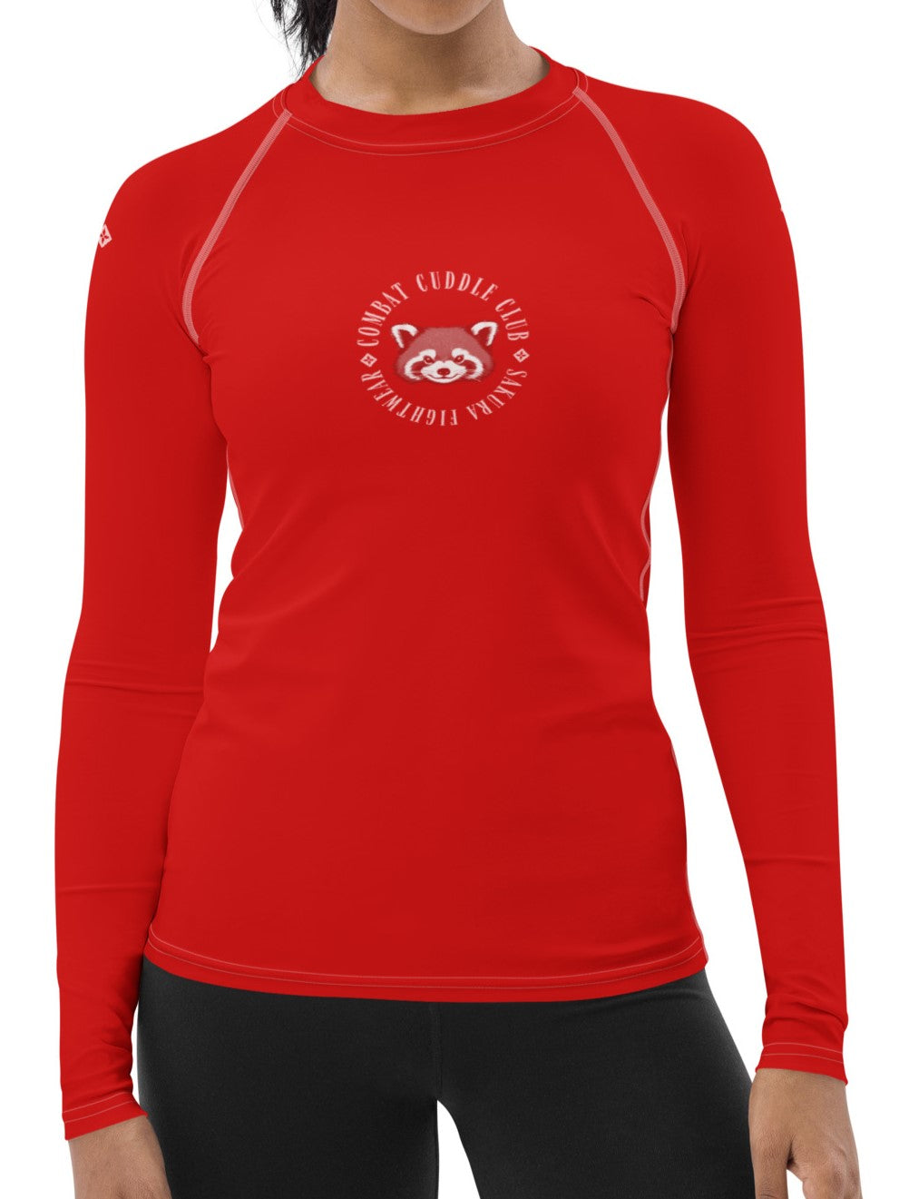 Combat Cuddle Red Panda Long Sleeve Rash Guard