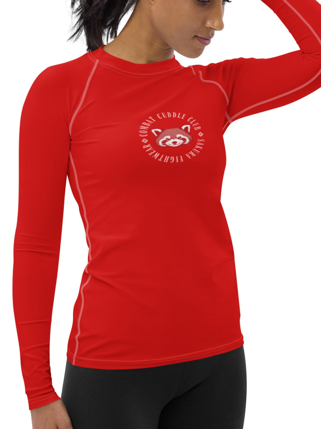 Combat Cuddle Red Panda Long Sleeve Rash Guard