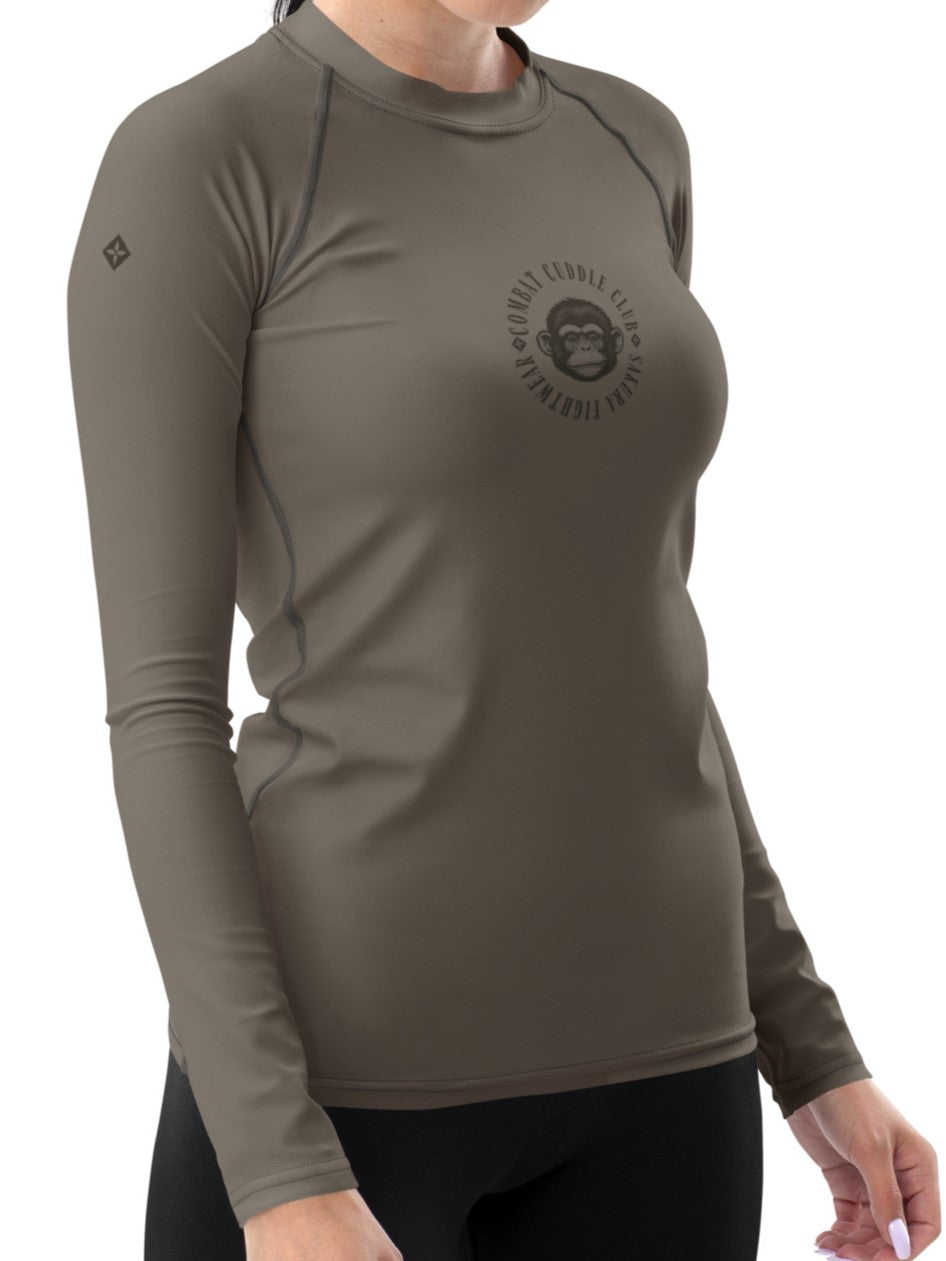 Cuddle Combat Monkey Long Sleeve Rash Guard