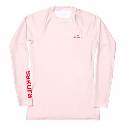 Sakura Serene Pink Long Sleeve Rash Guard