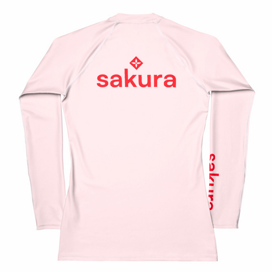 Sakura Serene Pink Long Sleeve Rash Guard