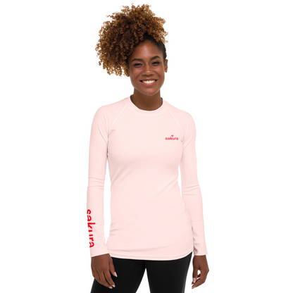 Sakura Serene Pink Long Sleeve Rash Guard