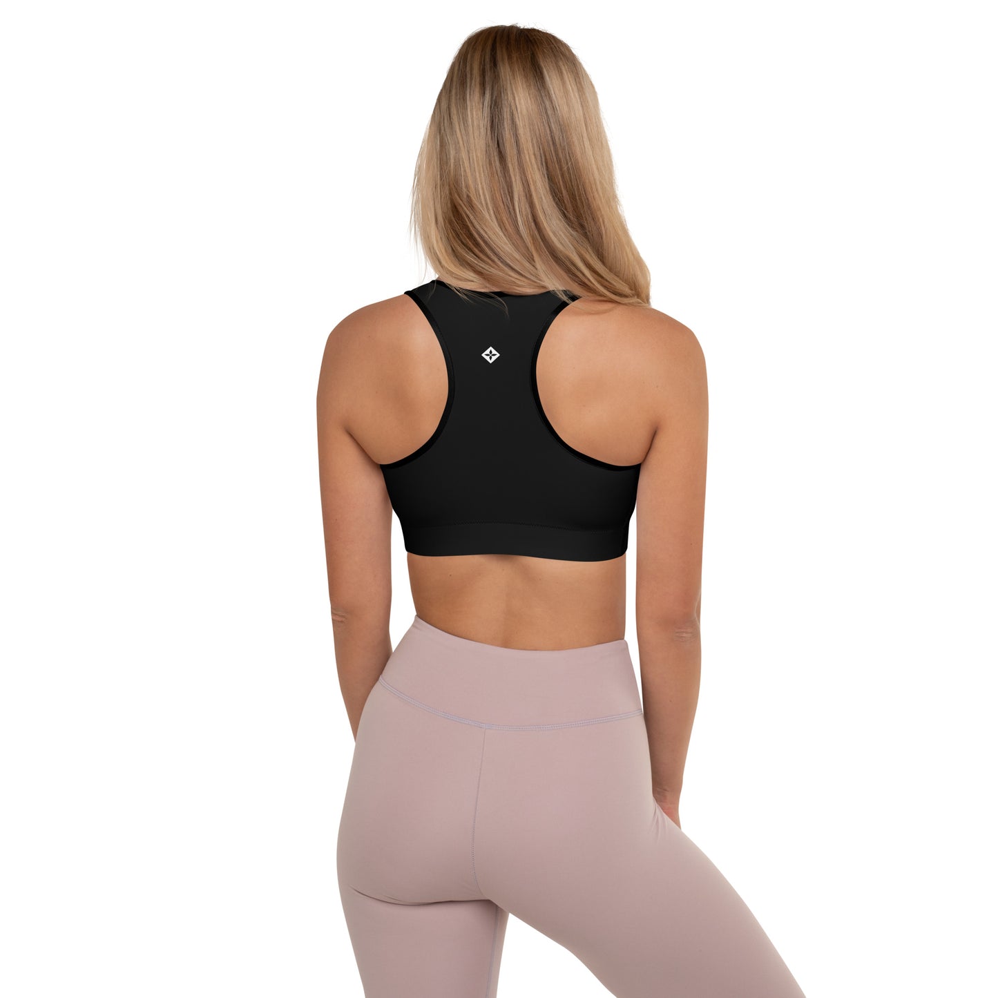 Sakura Black Padded Sports Bra