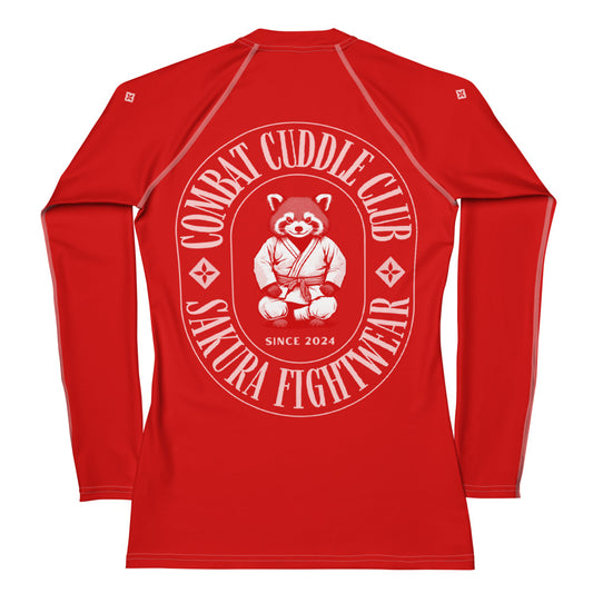 Combat Cuddle Red Panda Long Sleeve Rash Guard