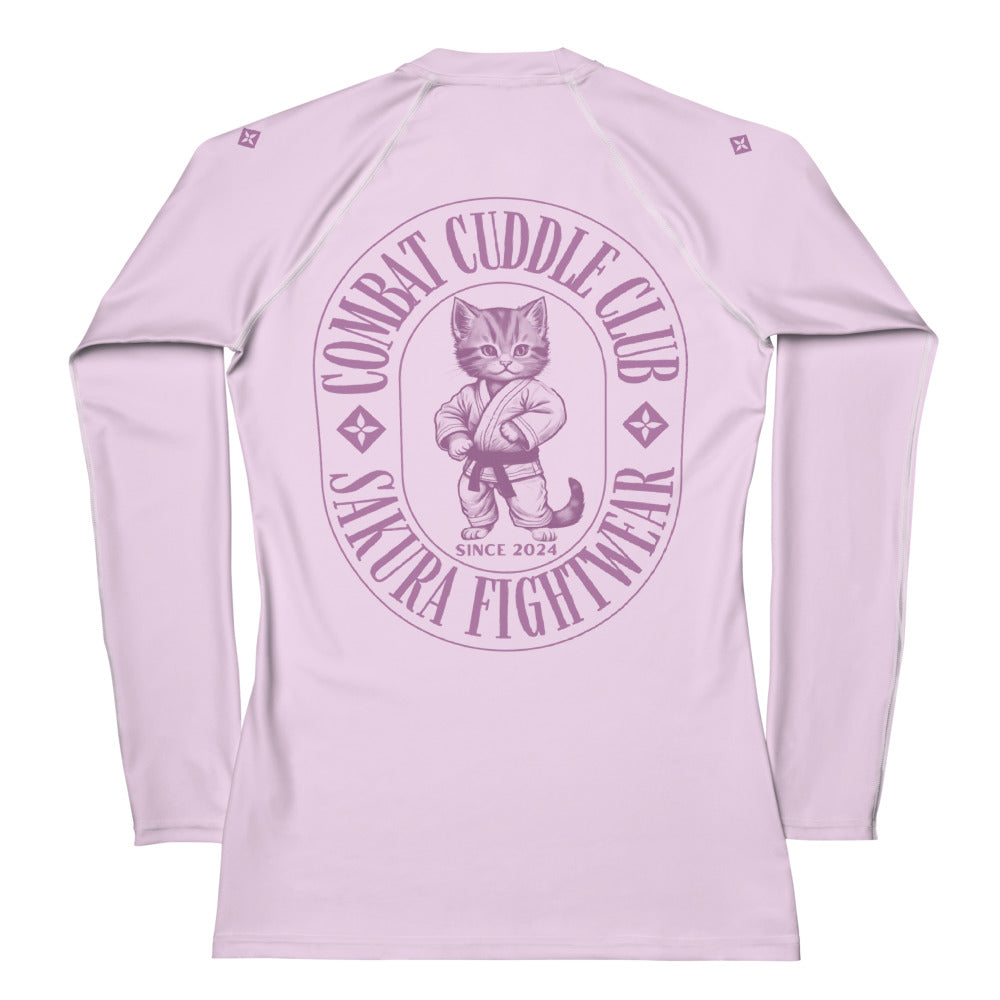 Combat Cuddle Kitten Long Sleeve Rash Guard