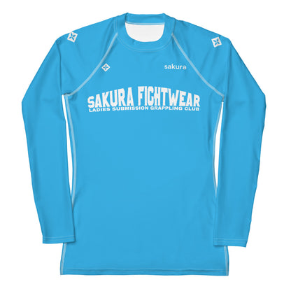 Sakura Athletic Blue Long Sleeve Rash Guard